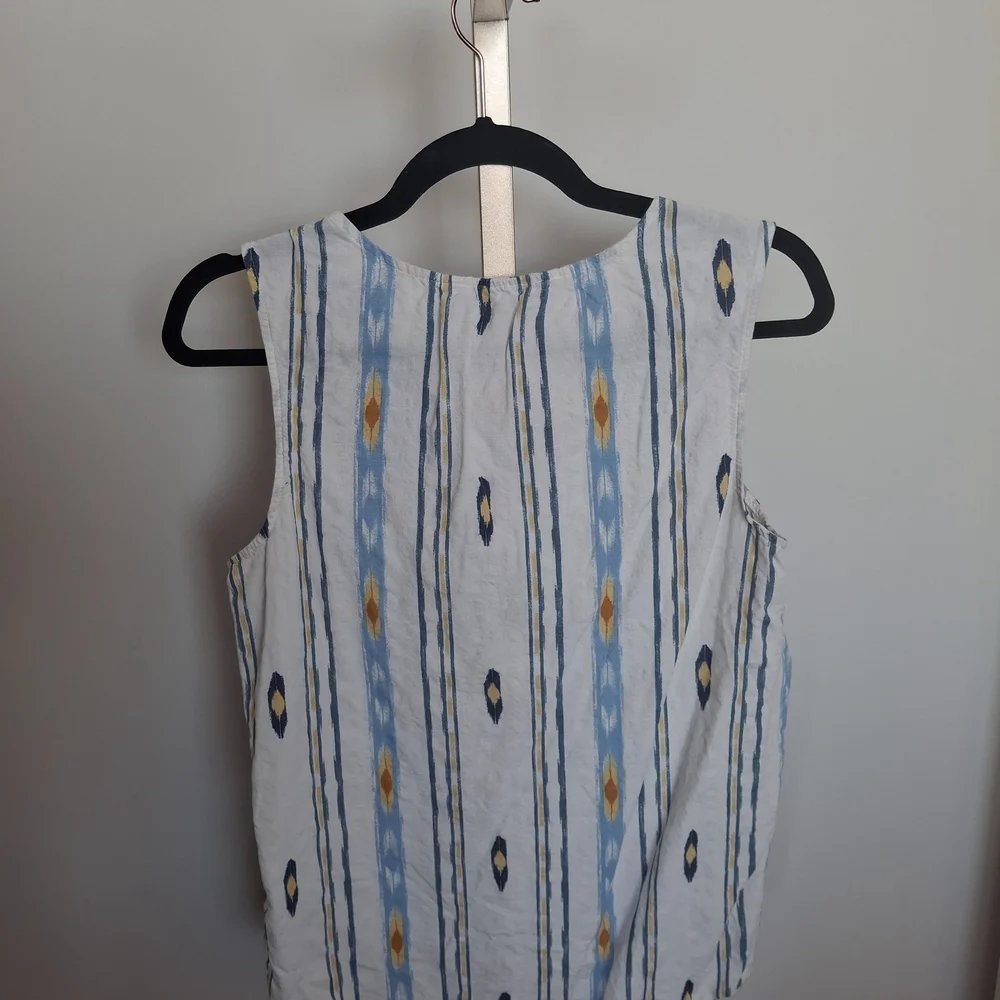 Sonoma Blue and Yellow‎ Striped Tank Top - Picture 4 of 5